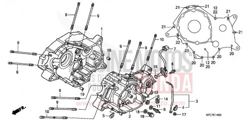 CARTER MOTEUR XL125V9 de 2009